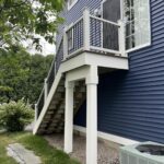 Manchester back deck remodel landing and stair build